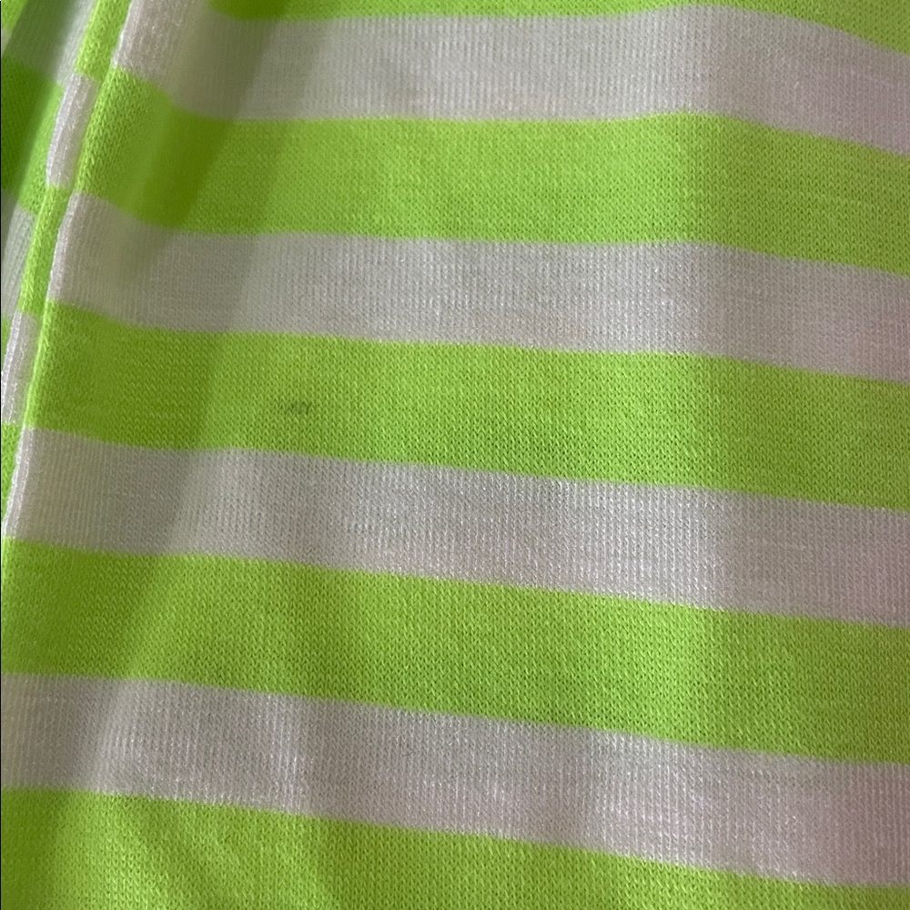 BiBi Neon Lime and Hot Pink Striped Top Size XL NWOT - Picture 7 of 7